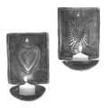 Fair Trade Folk Art Heart Sconce (Set of 2)