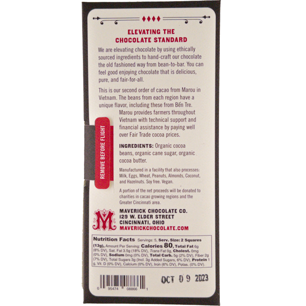 Maverick 75% Vietnam Dark Chocolate