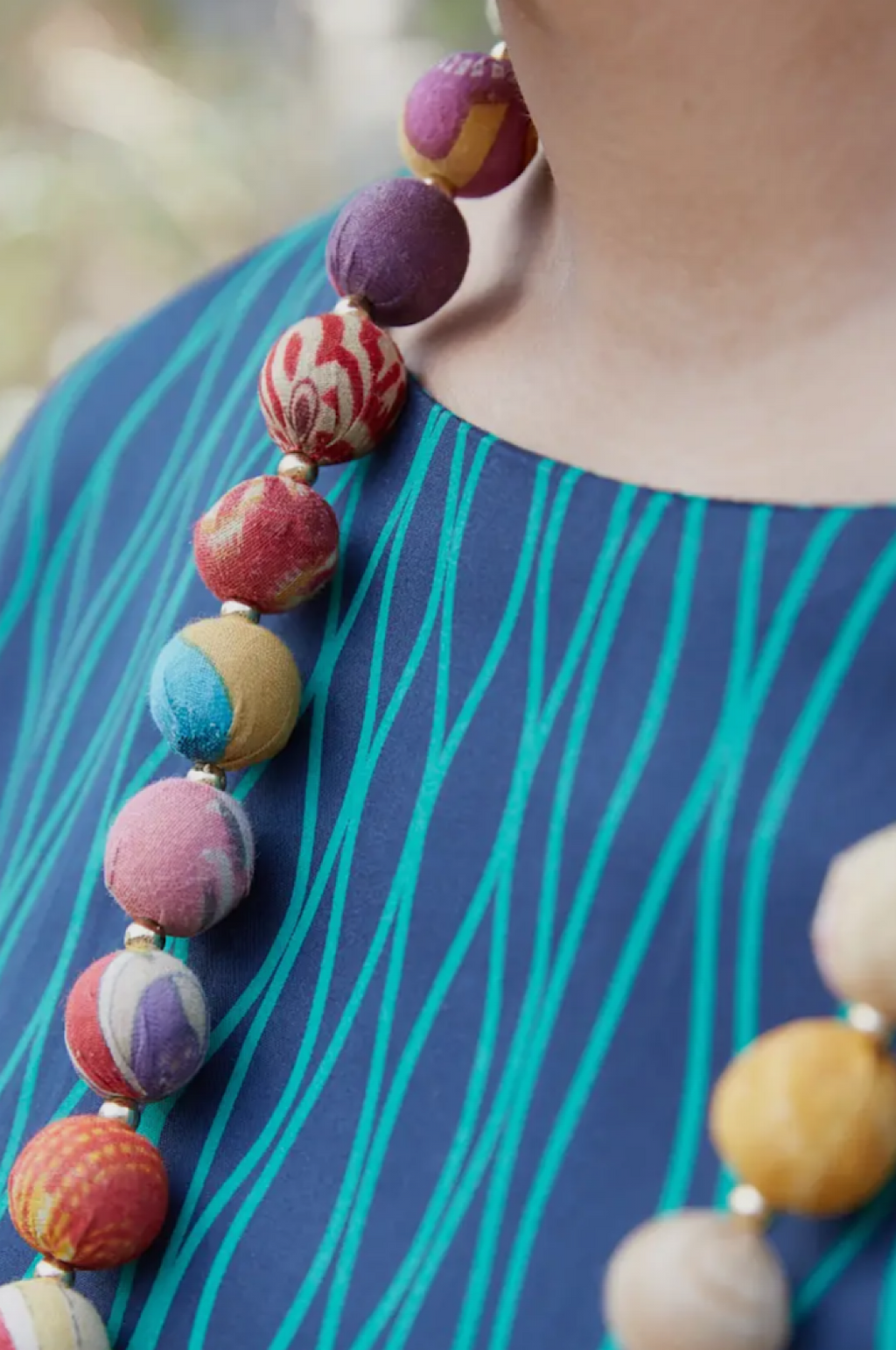 Multi Color Bead Necklace
