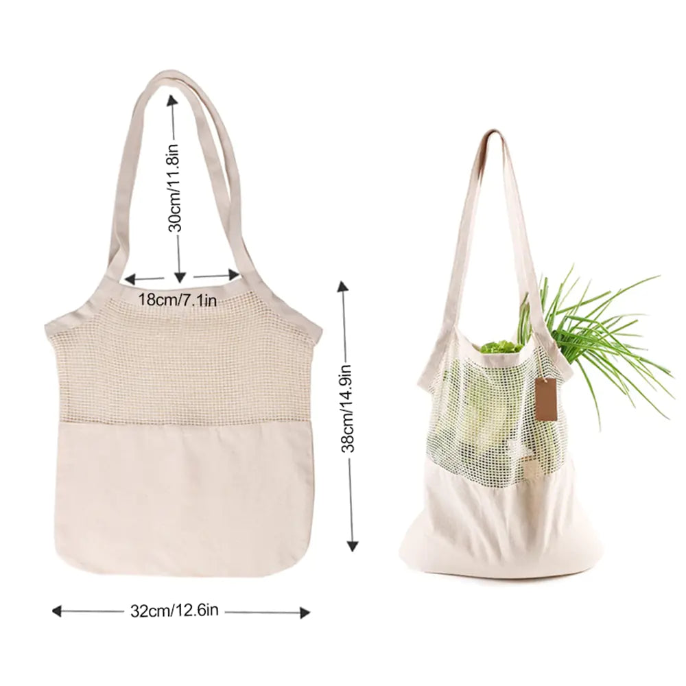 Eco-Friendly Cotton Canvas Grocery Tote Bag