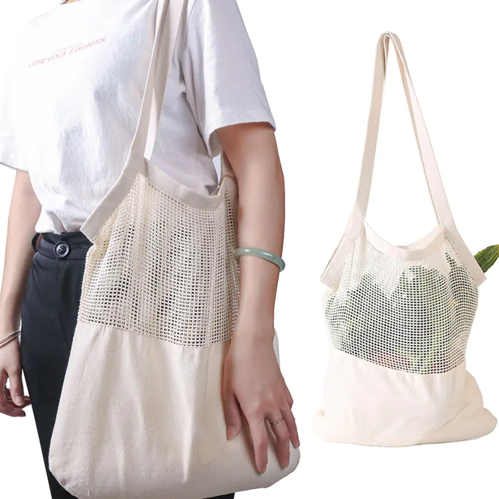 Eco-Friendly Cotton Canvas Grocery Tote Bag