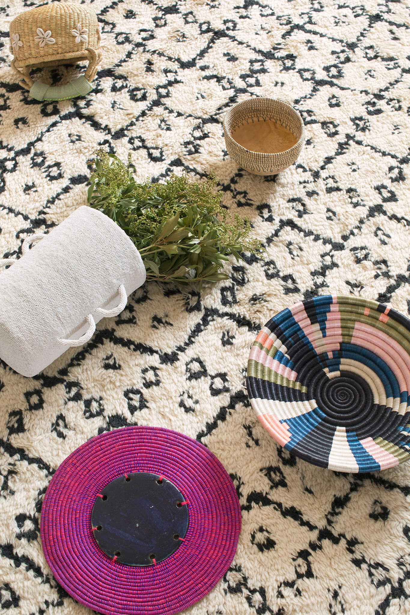 Geo Color Basket Plateau